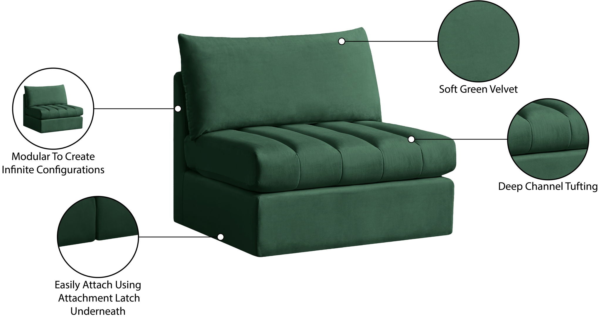 Jacob - Armless Chair