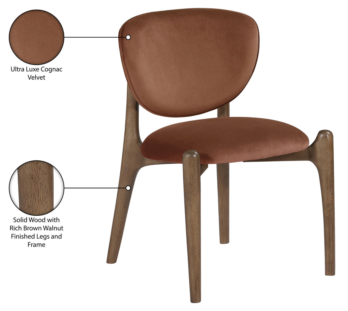 Velora - Upholstered Dining Chair (Set of 2) - Brown Base