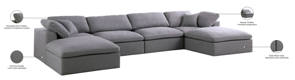 Serene - 6 Piece Modular Sectional