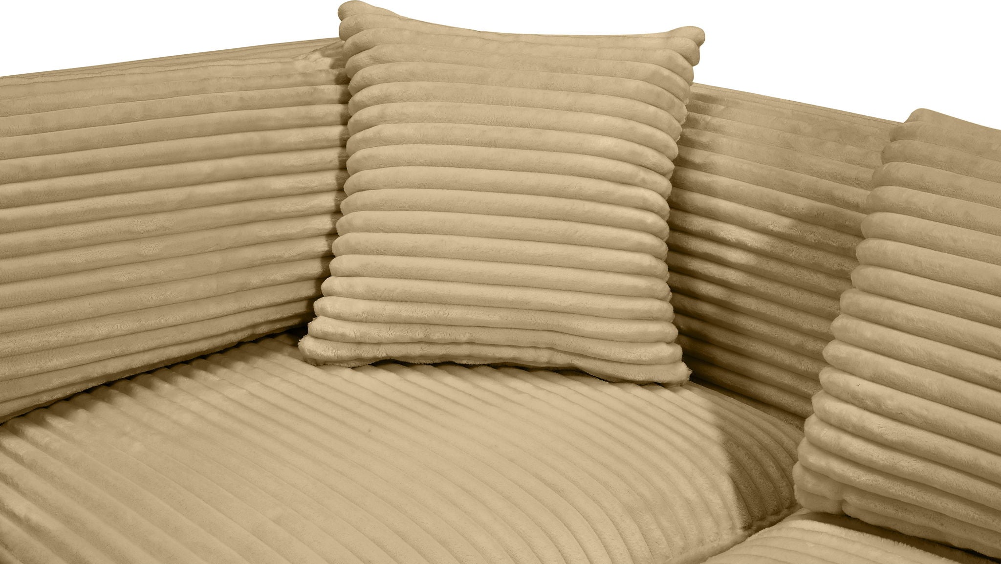 Shaggy - 7 Piece Modular U-Shaped Armless Sectional