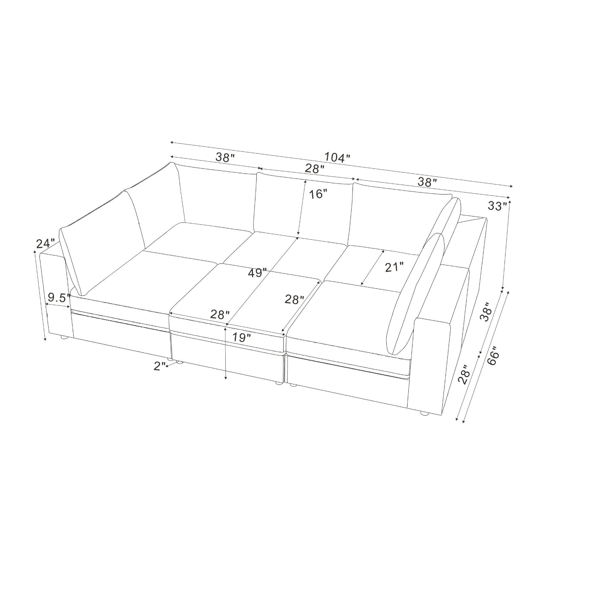 Reversible Modular Sectional