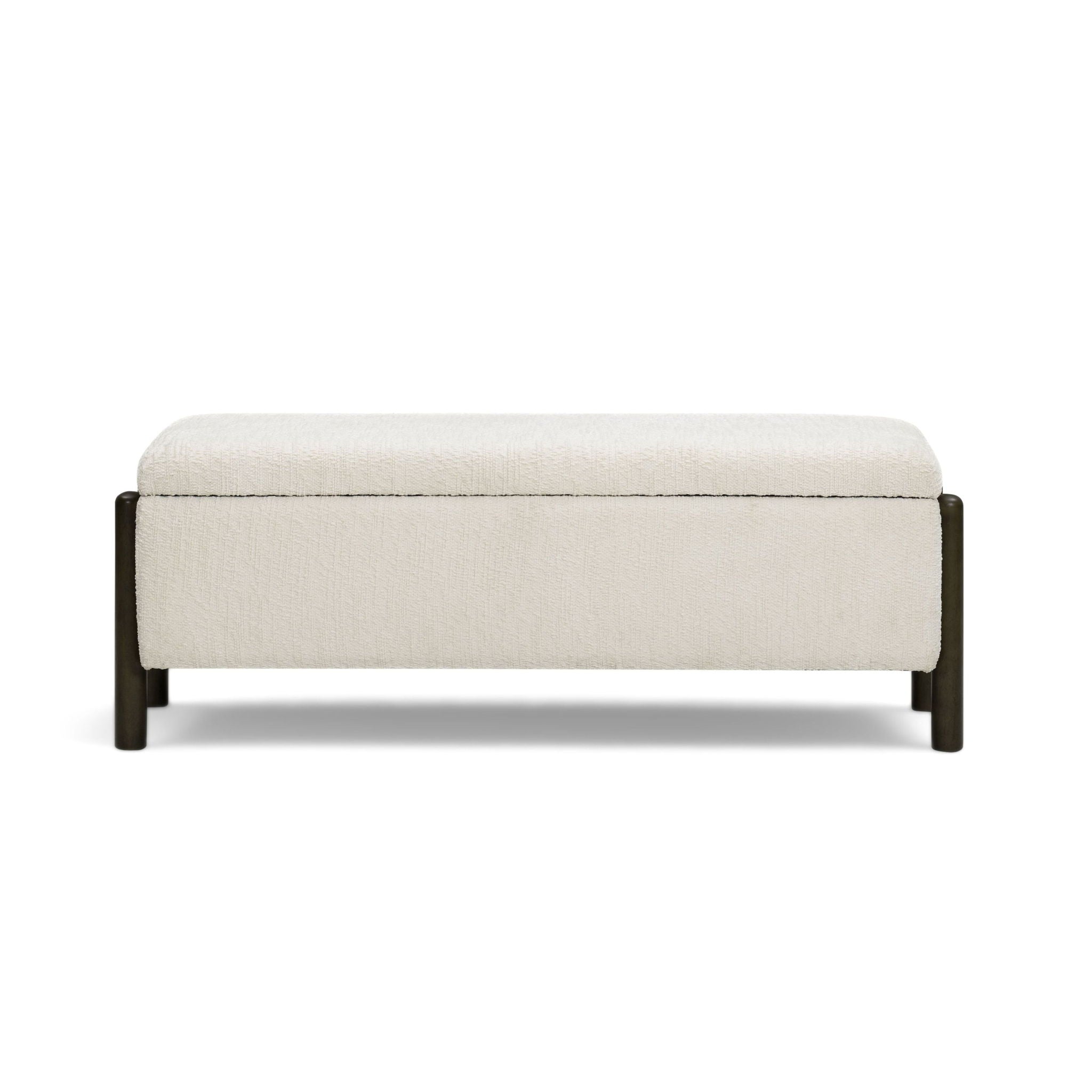 Abby - Nubby Fabric Storage Bench