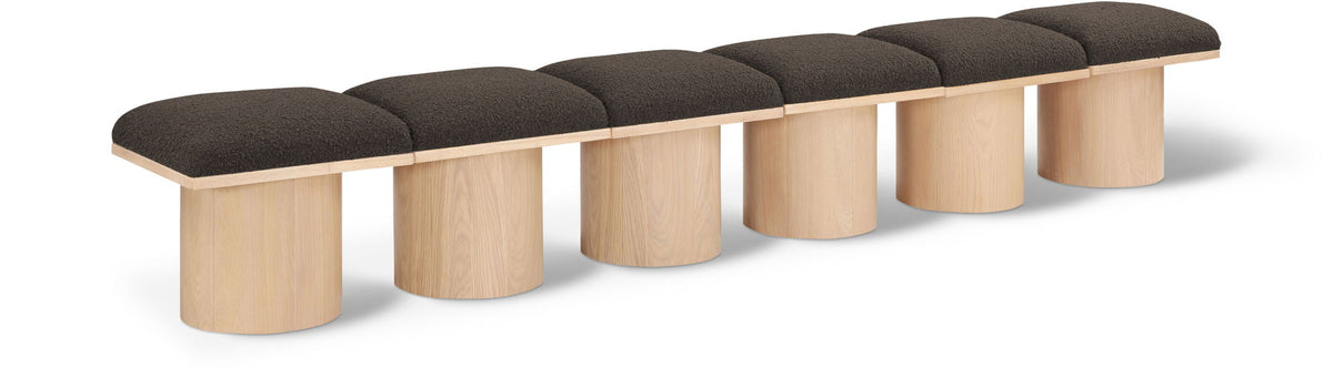 Pavilion - 6 Piece Modular Bench With Natural Base