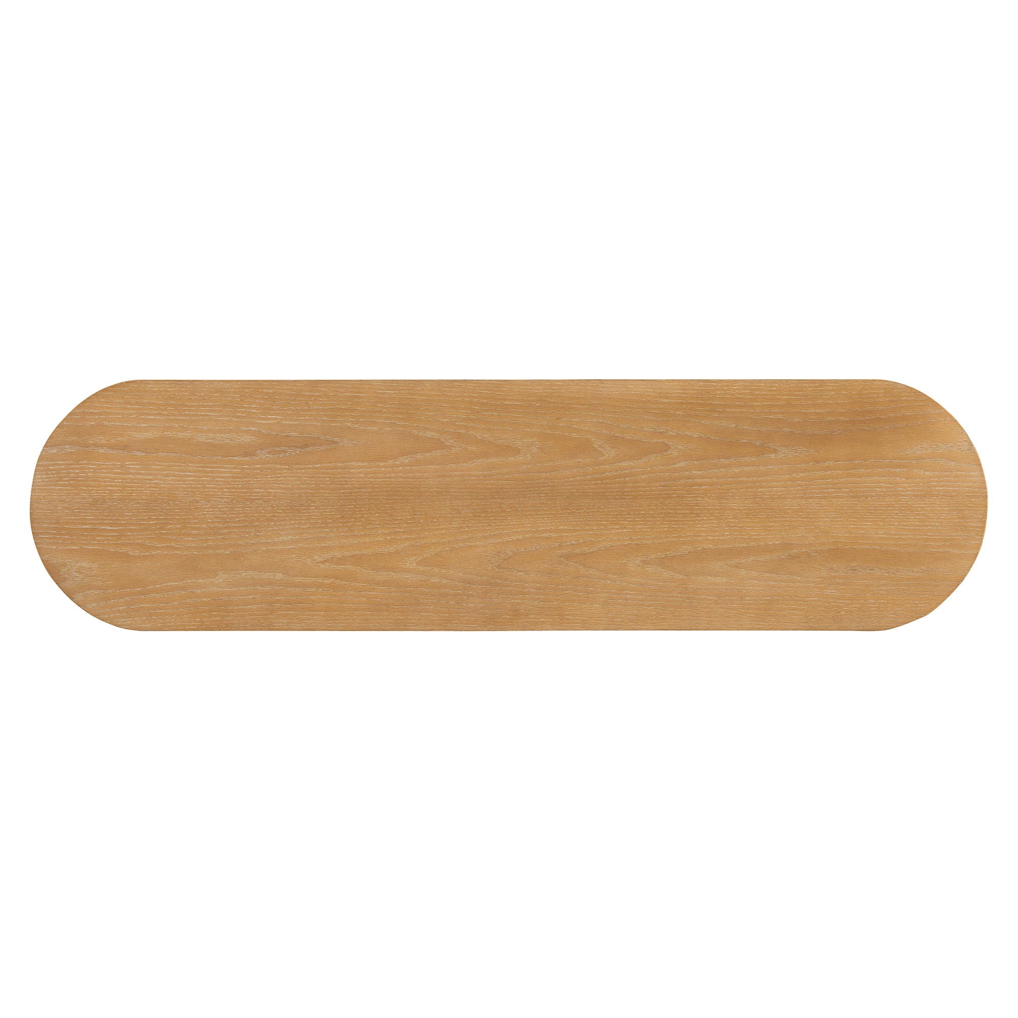 Console Table With Fluted Legs, Open Shelf