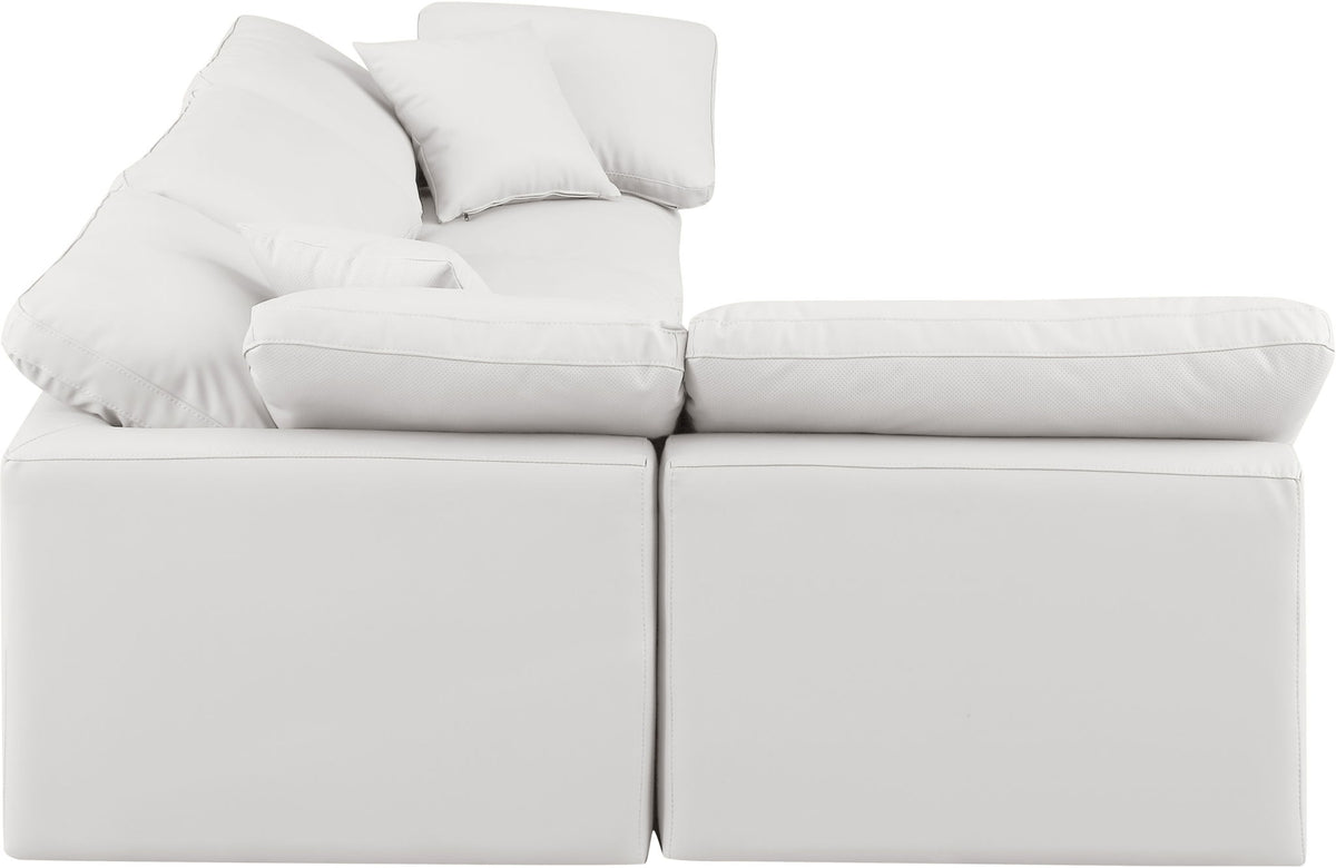 Indulge - Faux Leather 4 Piece Modular Sectional