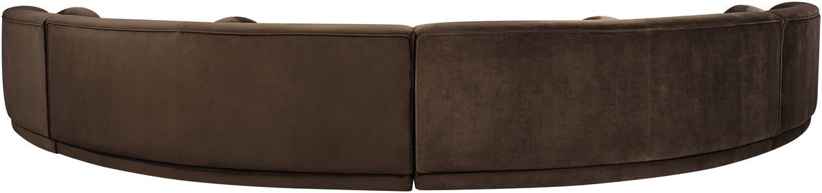 Avra - 189" Velvet Performance Fabric Upholstered Sectional