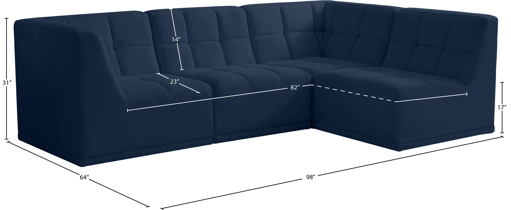 Relax - 4 Piece Modular Sectional