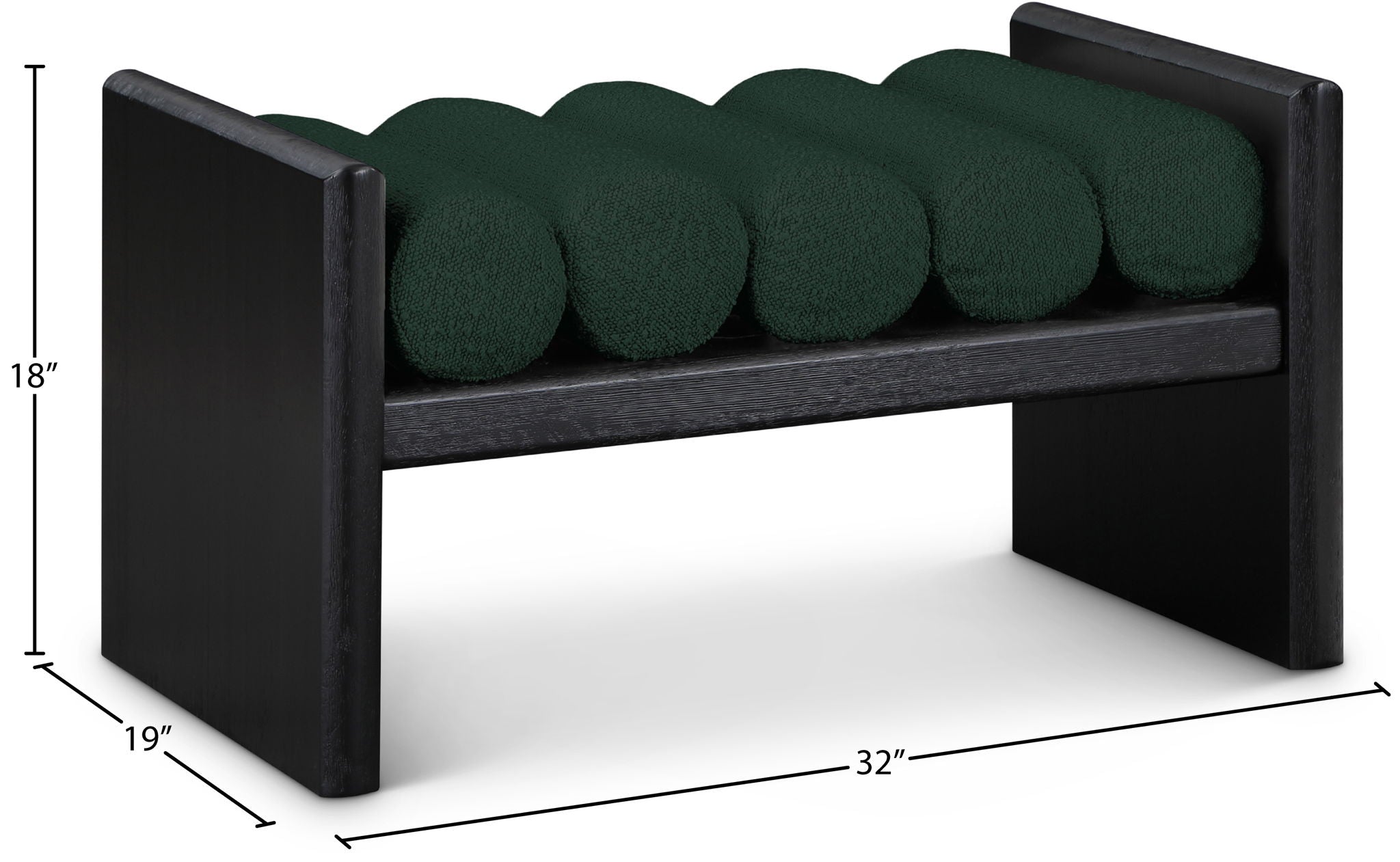Waverly - Bench With Black Frame