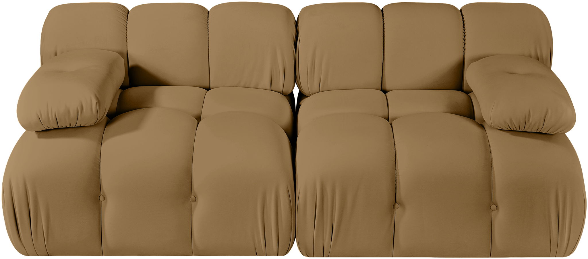 Orin - Velvet Performance Fabric Upholstered 2 Piece Modular Sofa
