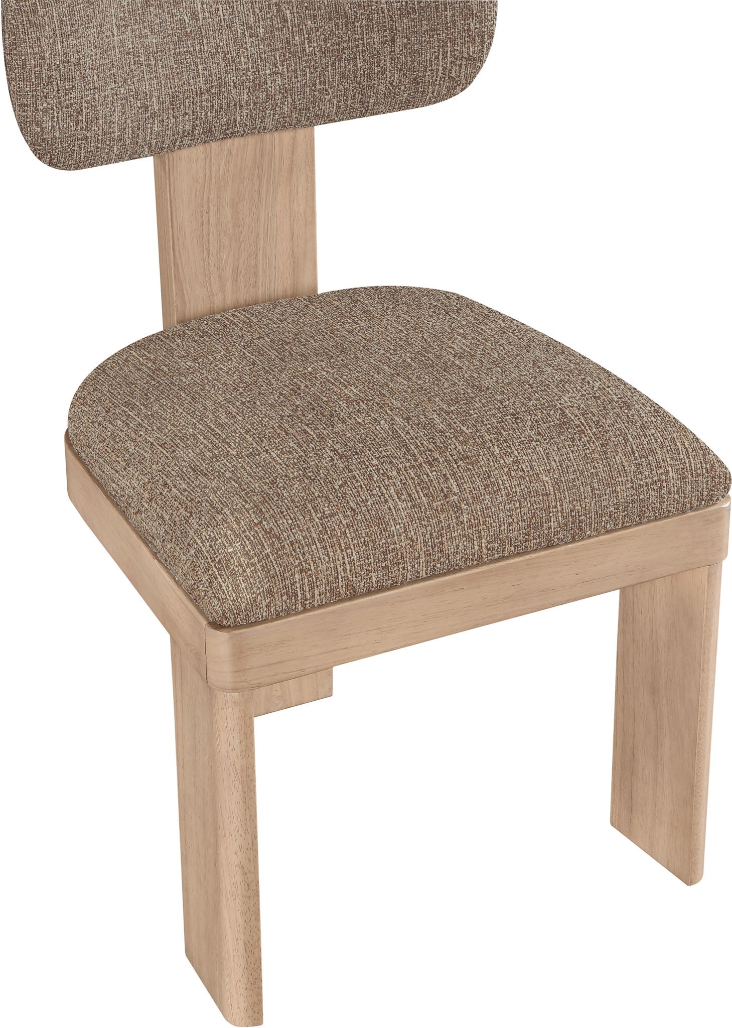 Timbra - Linen Textured Fabric Upholstered Dining Chair (Set of 2) - Natural Base