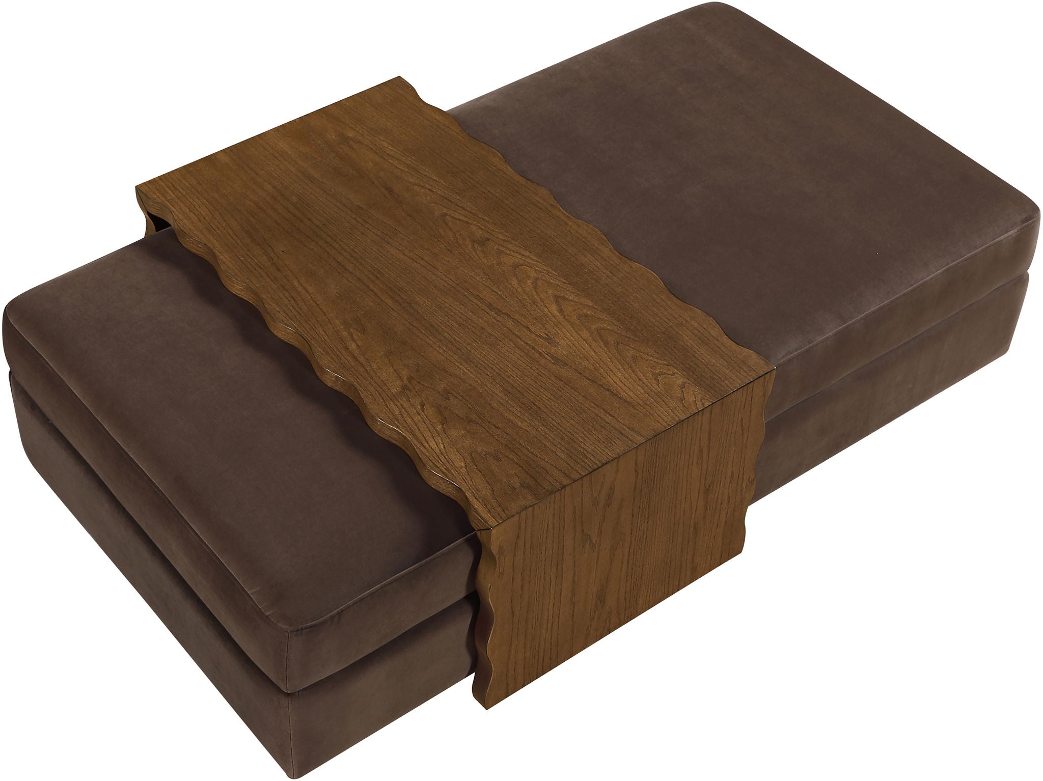 Woodra - Velvet Coffee Table/Ottoman
