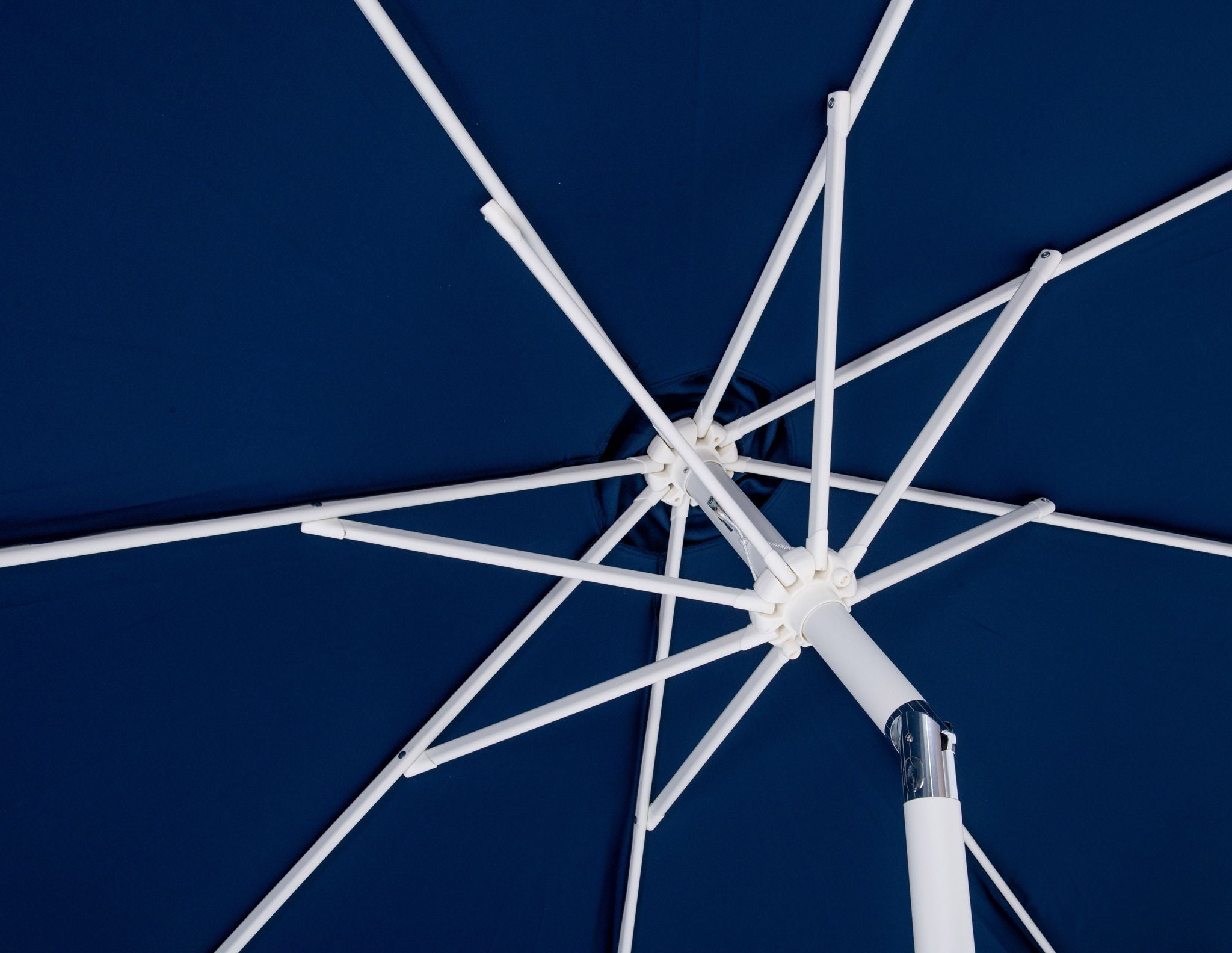 Fiji - Aluminum Patio Umbrella With Round White Base