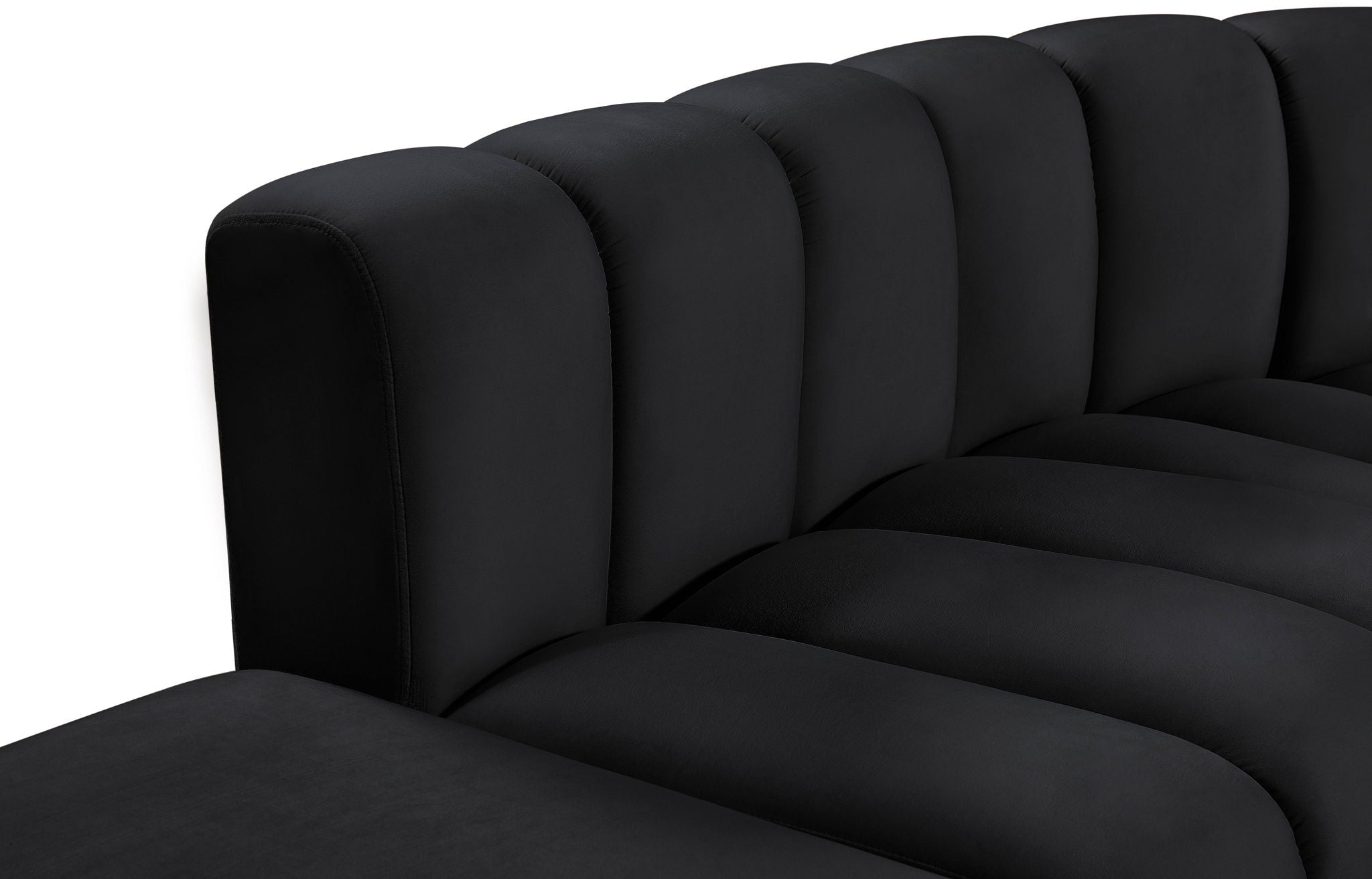 Arc - Velvet 5 Piece Corner Modular Sofa