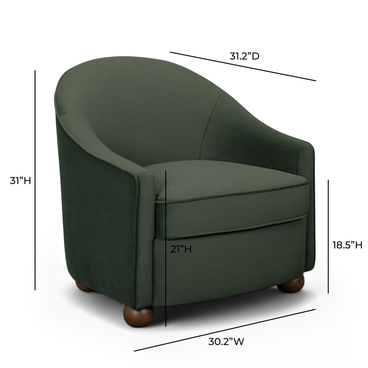 Cettie - Performance Velvet Accent Chair