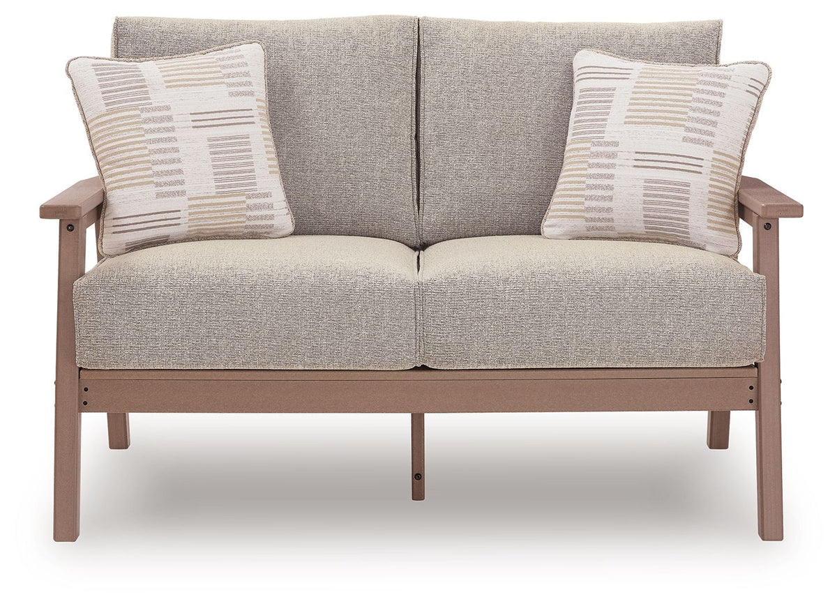 Grover Beach - Loveseat With Cushion - Driftwood