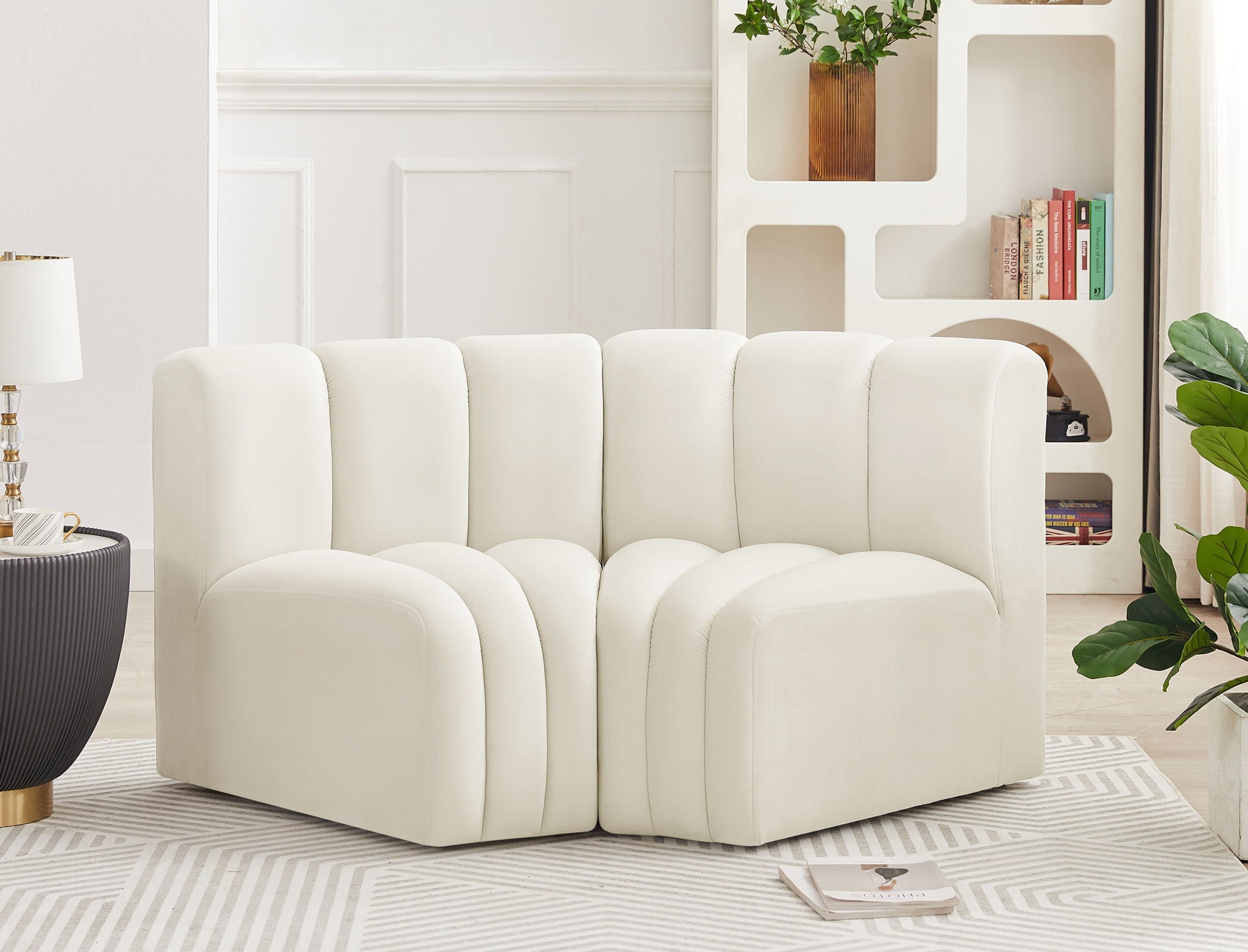 Arc - Velvet 2 Piece Modular Sofa