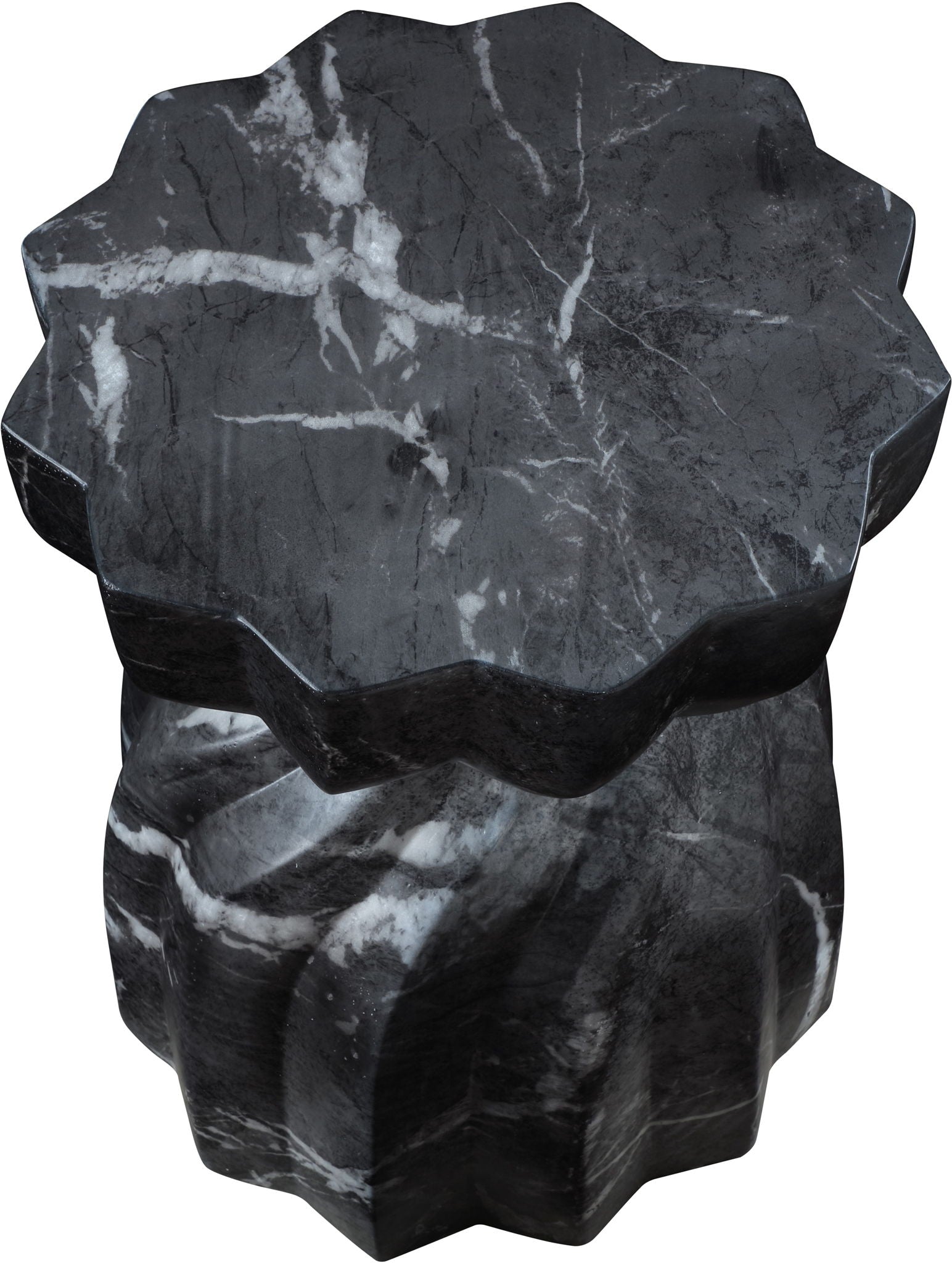 Caserta - Marble Finish Concrete End Table