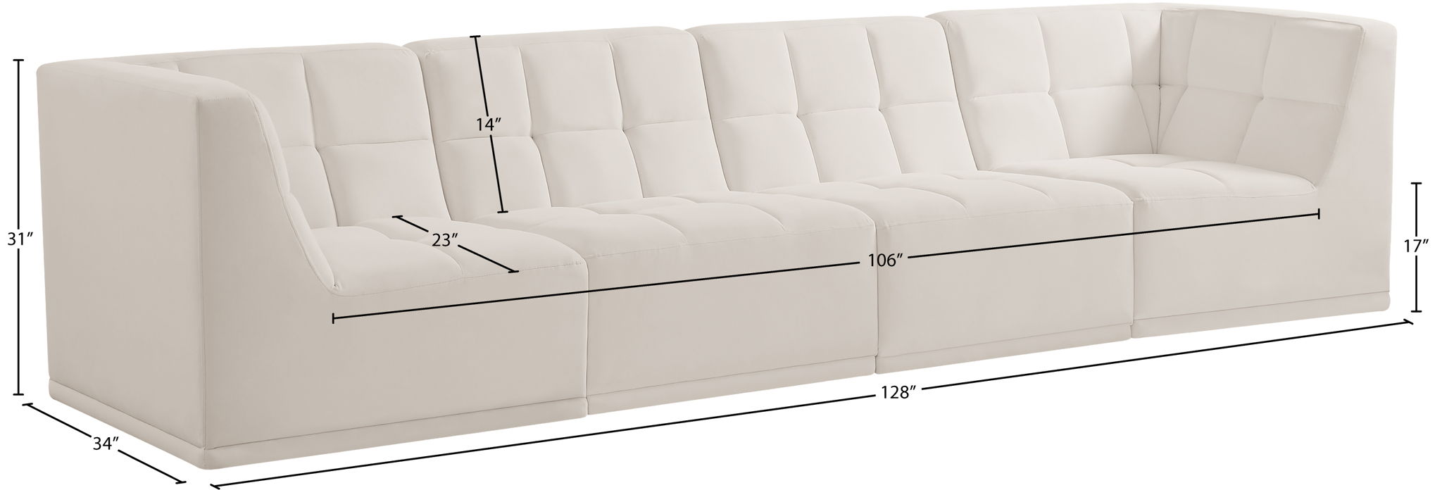 Relax - Modular Sofa - 4 Seats