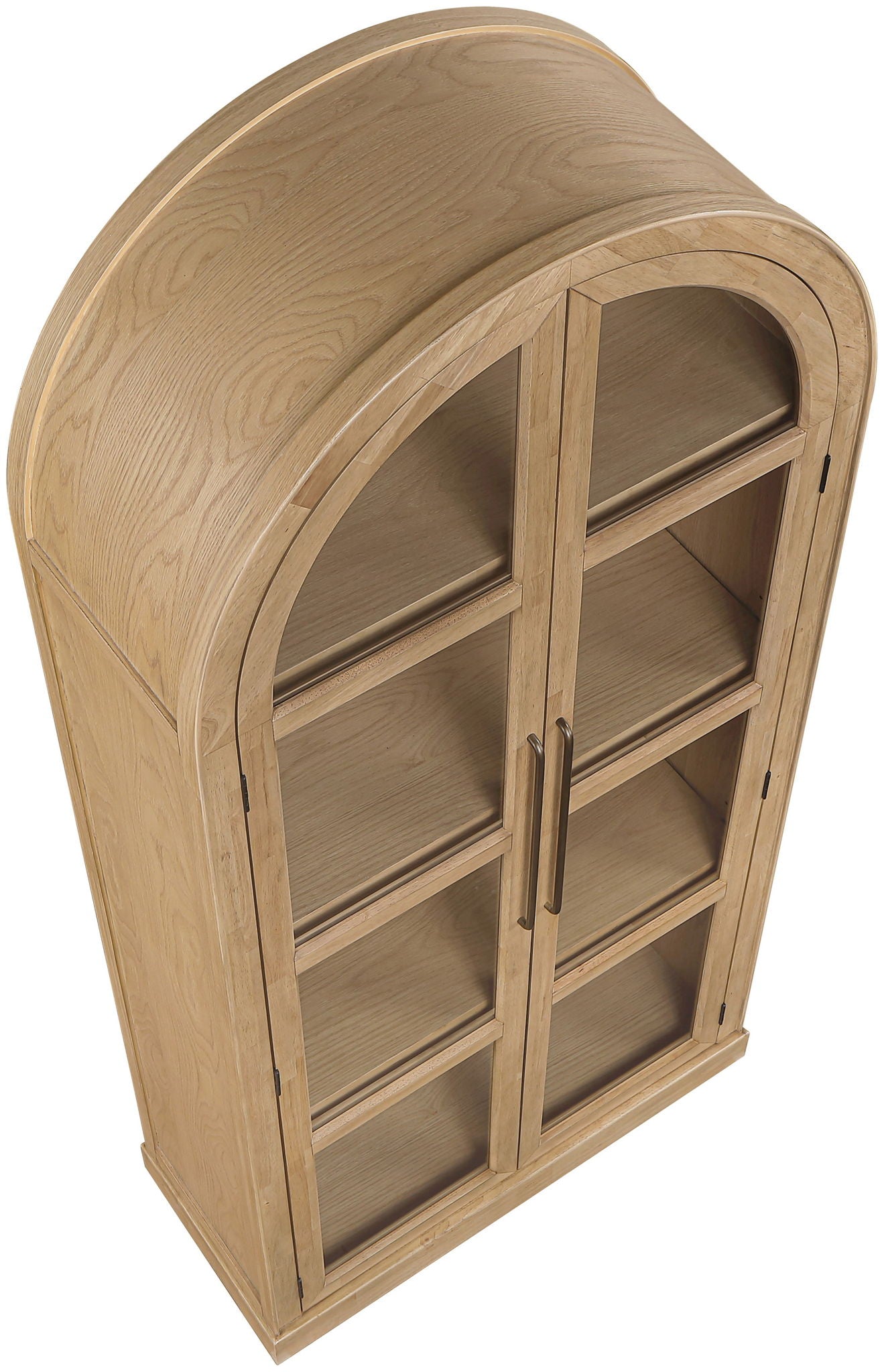 Corva - Solid Wood, Oak Veneer And Stainless Steel Storage Cabinet