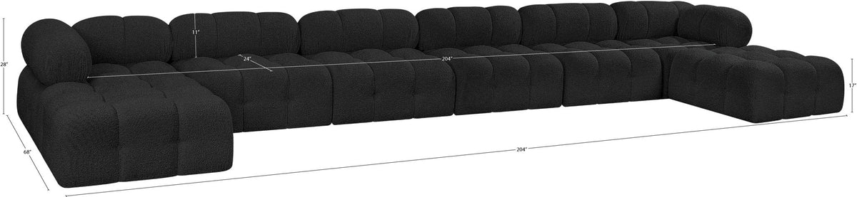 Ames - 8 Piece Fabric Modular Sectional