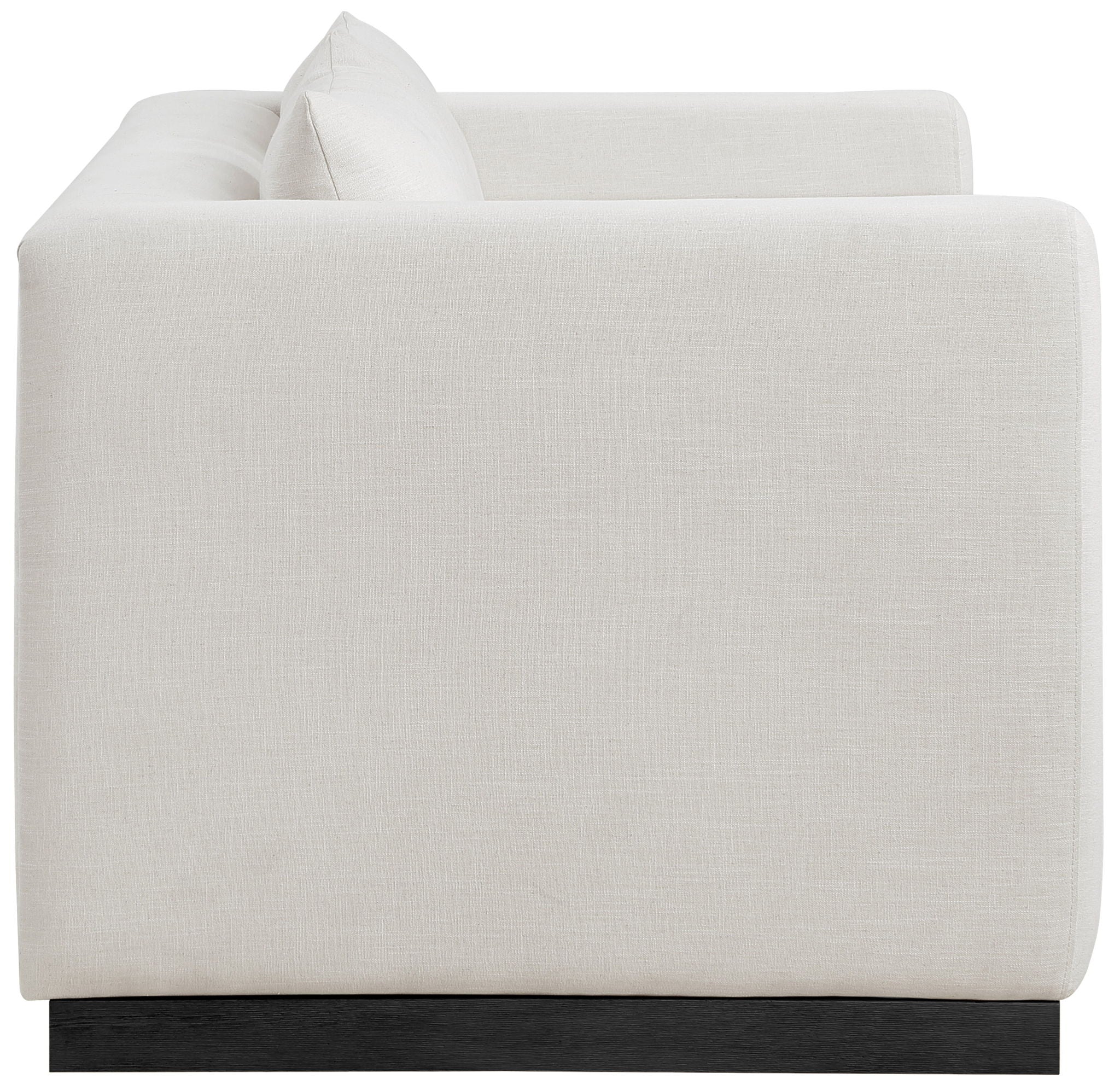 Alfie - Linen Textured Fabic Loveseat