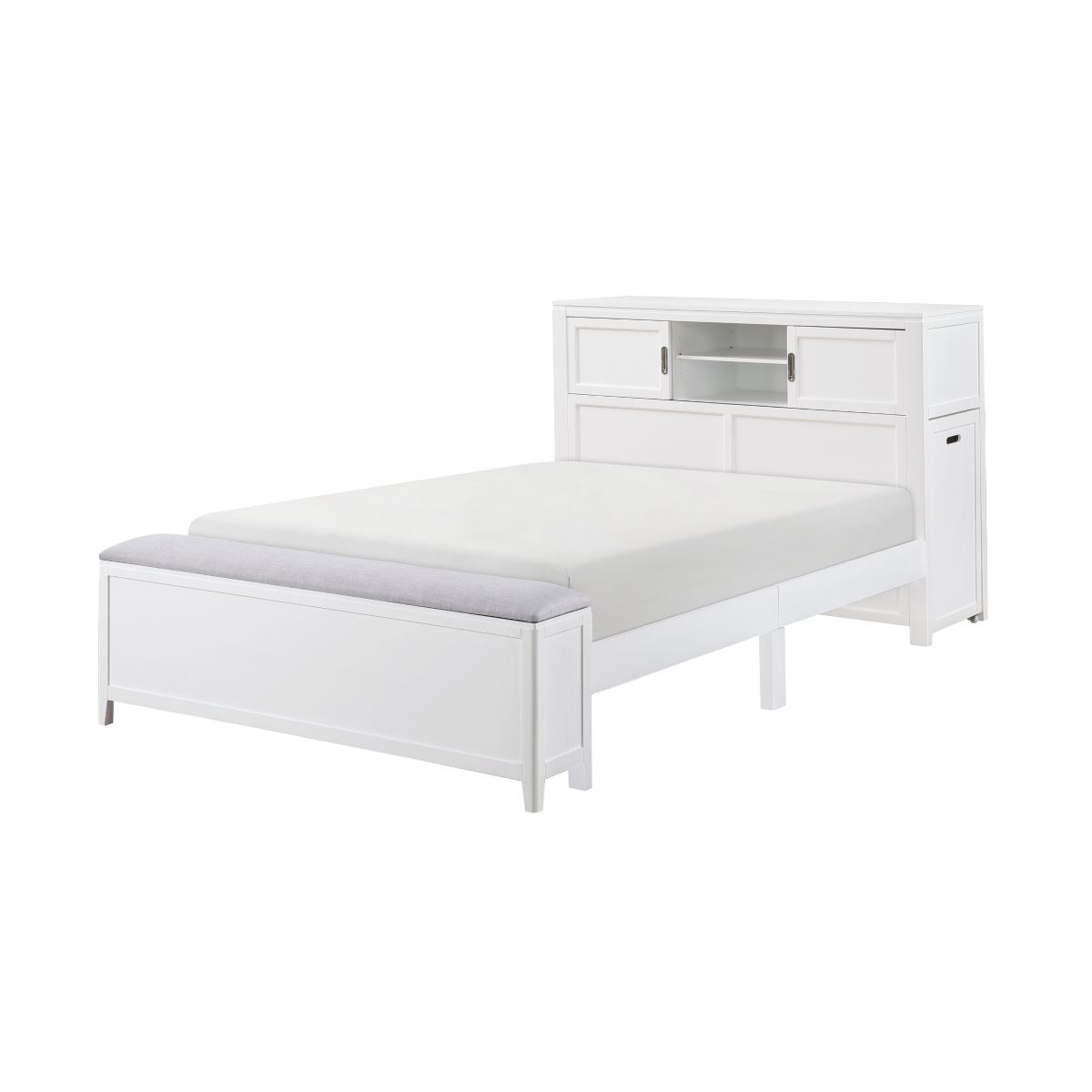 Sloane - Bookcase Bed With Hidden Desk, Stool And Storage Bench