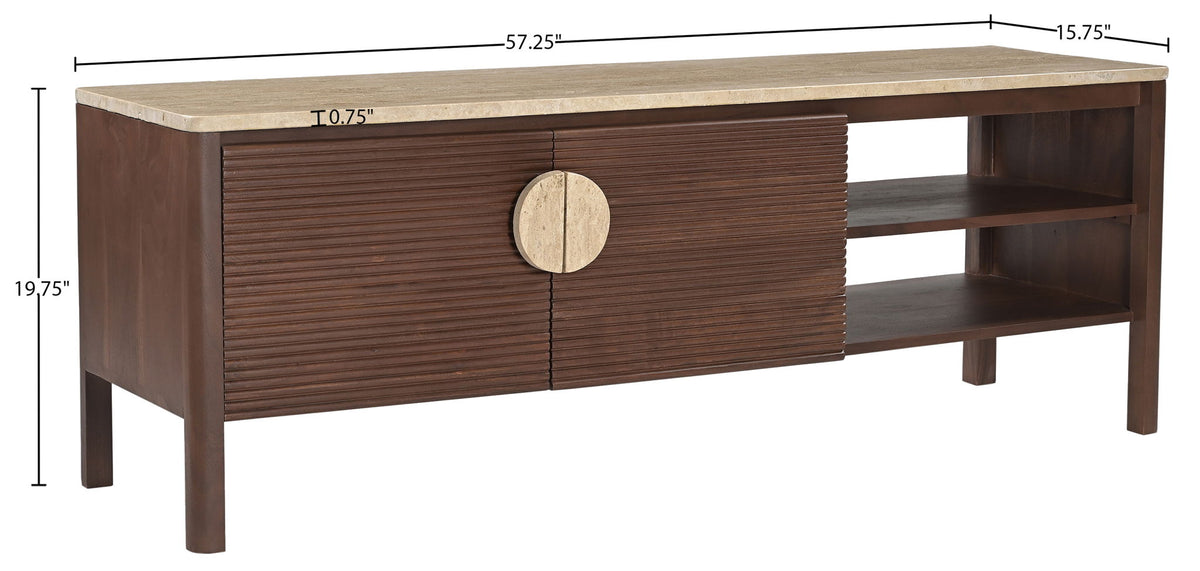 Varenna - 57.25" Acacia Wood Media Console