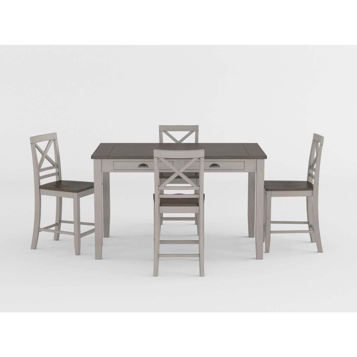 Brightleaf - Counter Height Table - Brown / Gray