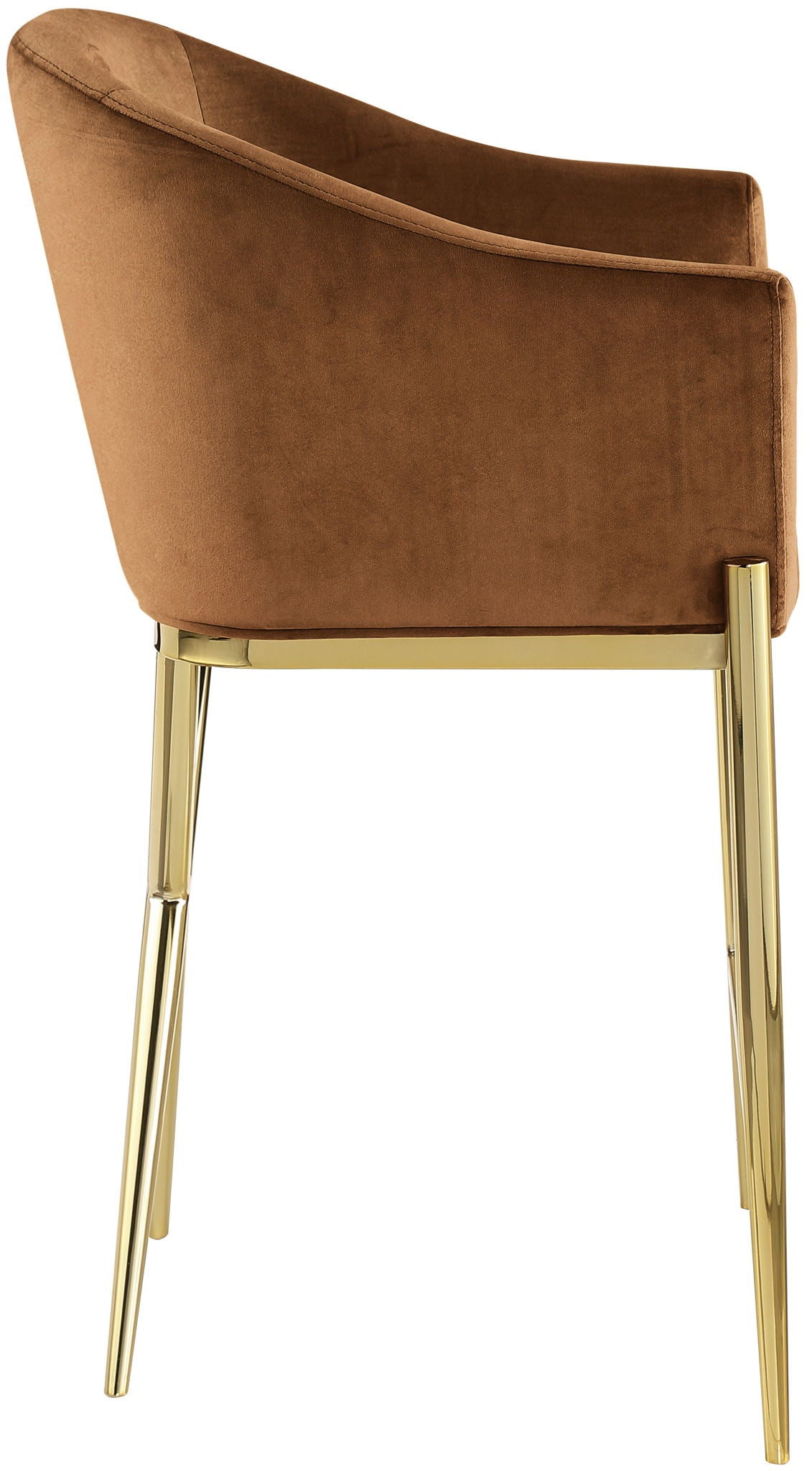 Xavier - Counter Stool with Gold Legs