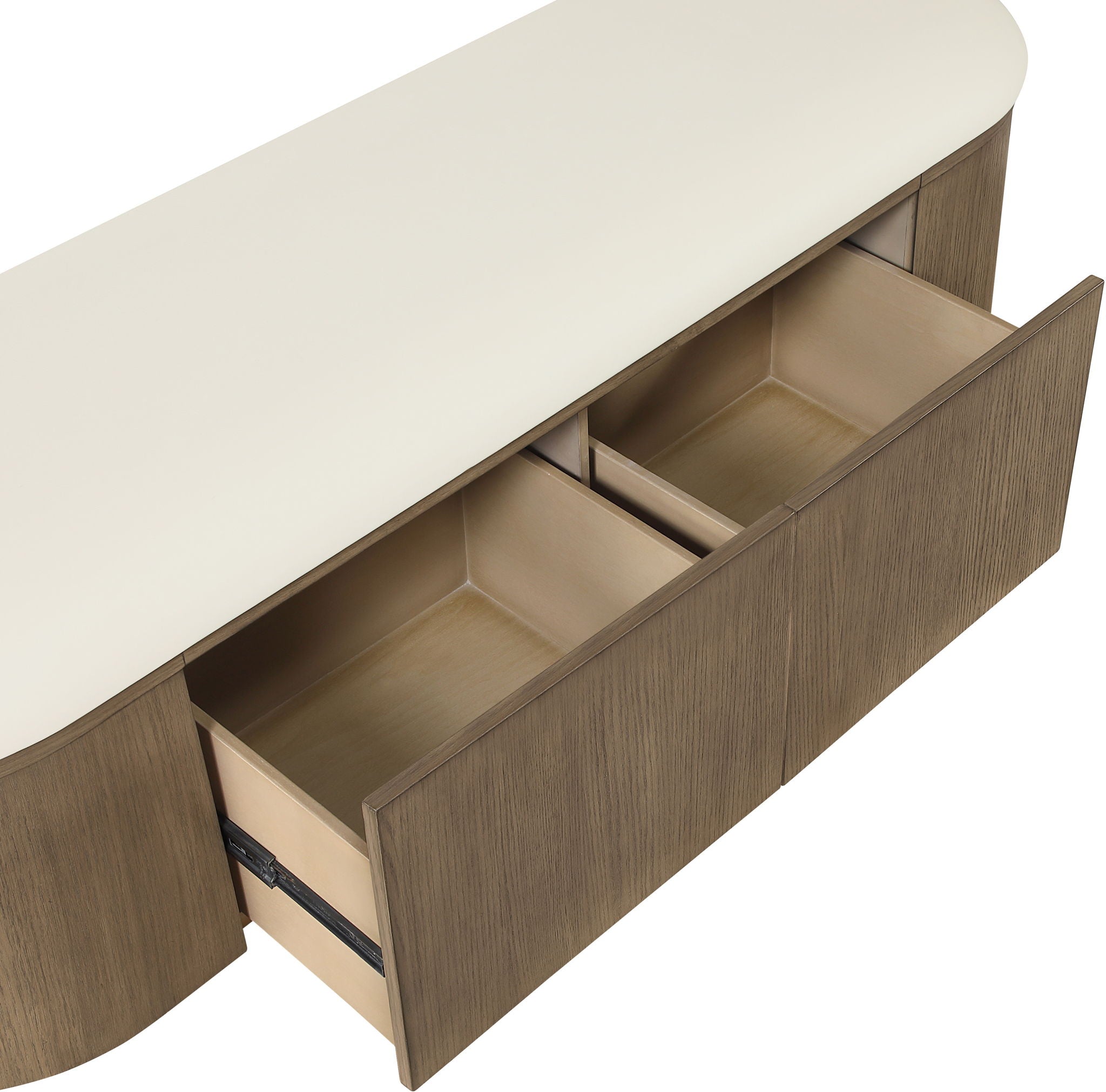 Velden - Upholstered Storage Bench With Stained Brown Base