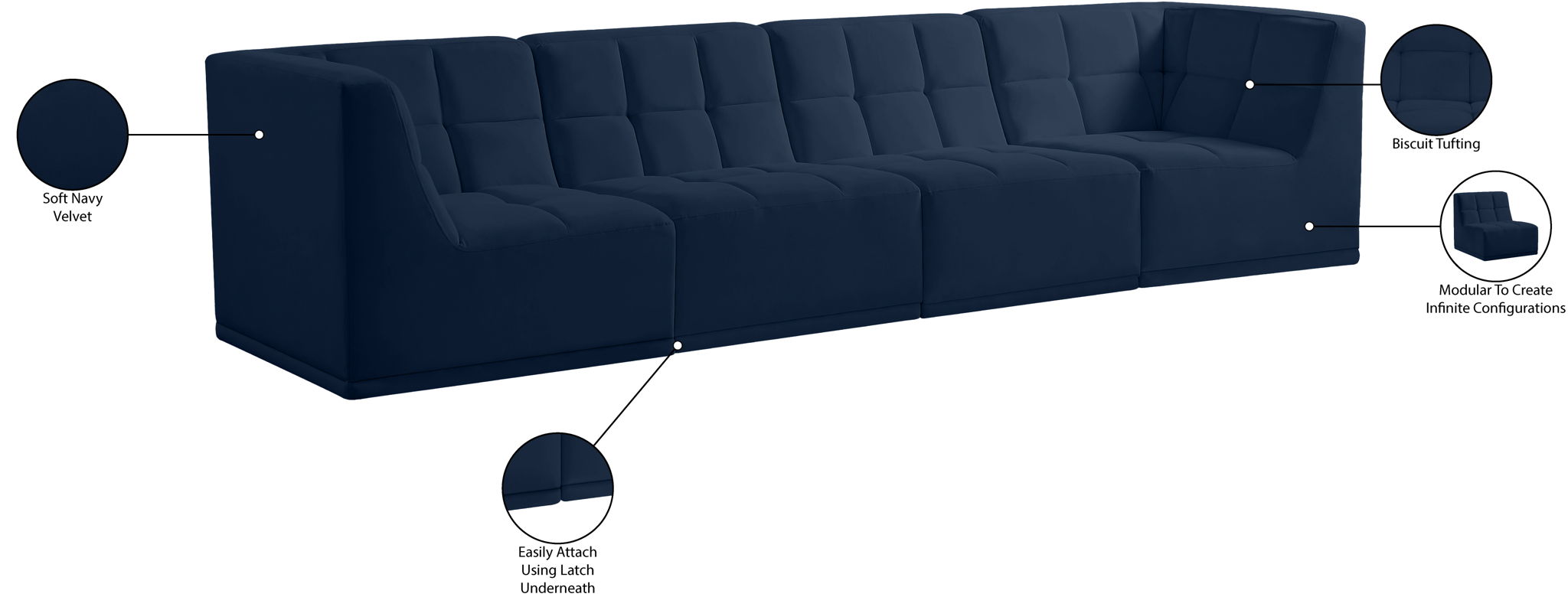 Relax - Modular Sofa - 4 Seats