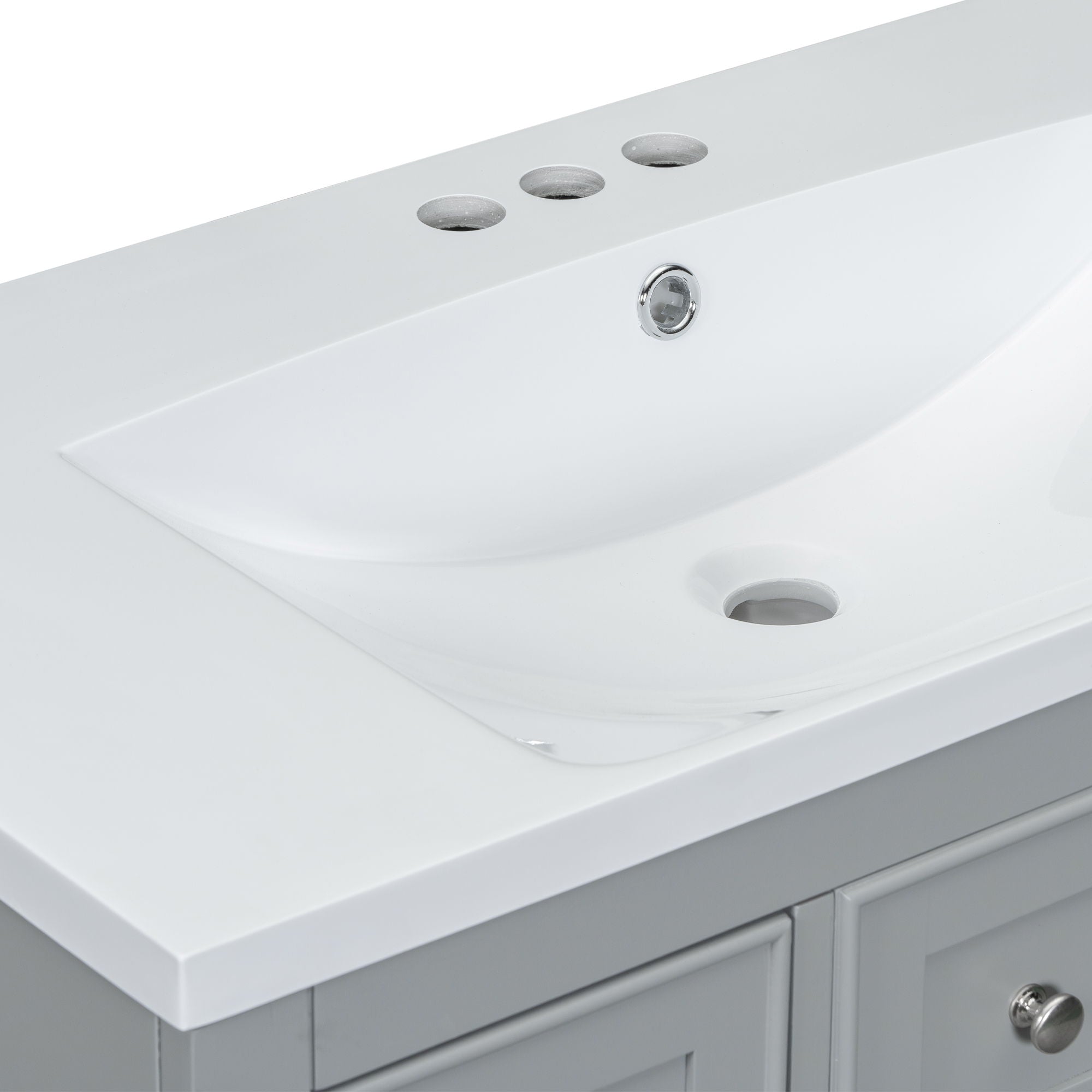 Modern Bathroom Vanity With Sink Combo, 6 Drawers And 1 Cabinet