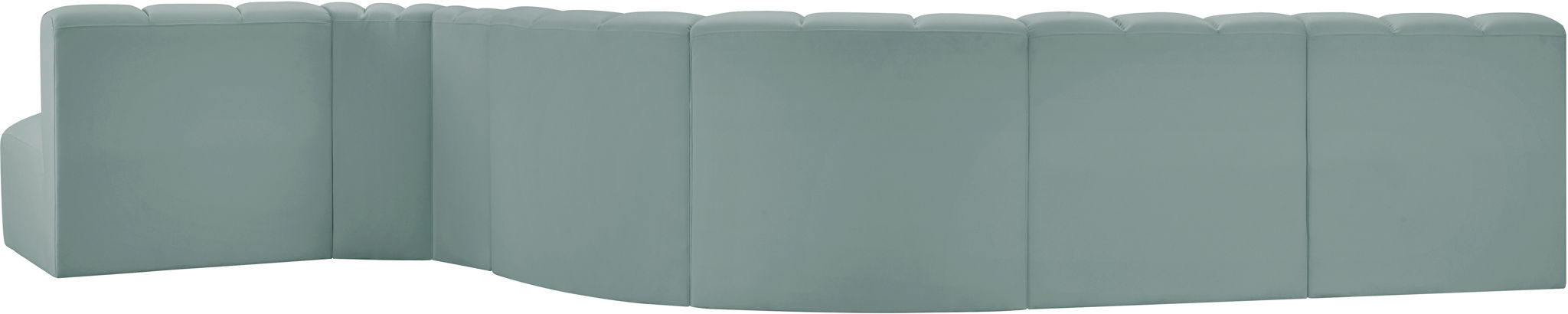 Arc - Faux Leather 7 Piece Modular Sofa