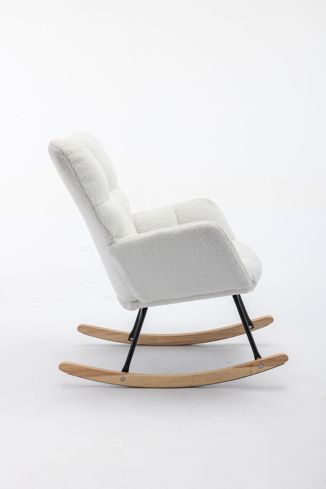Rocking Gilder Chair For Living Room - Ivory