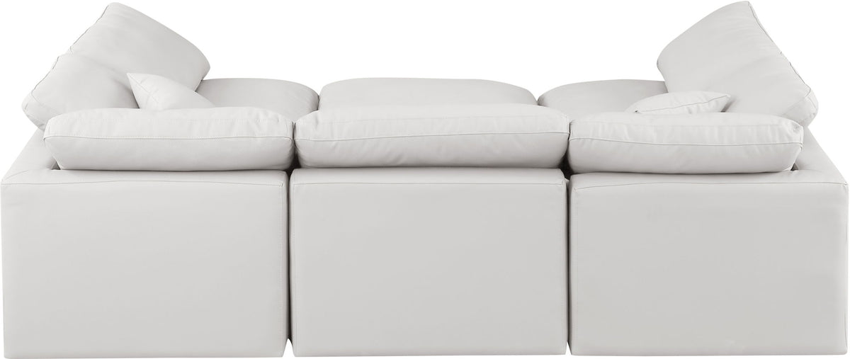 Indulge - Faux Leather 6 Piece Modular Sectional