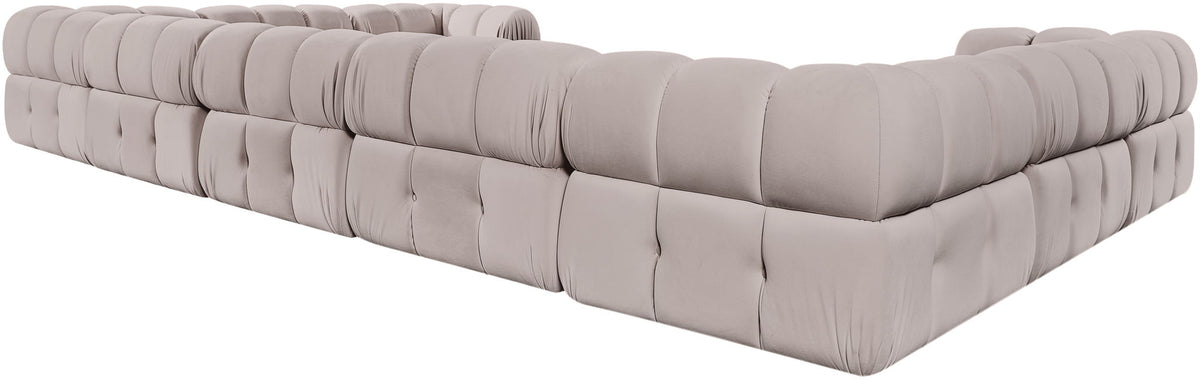 Orin - Velvet Performance Fabric Upholstered 9 Piece Sectional
