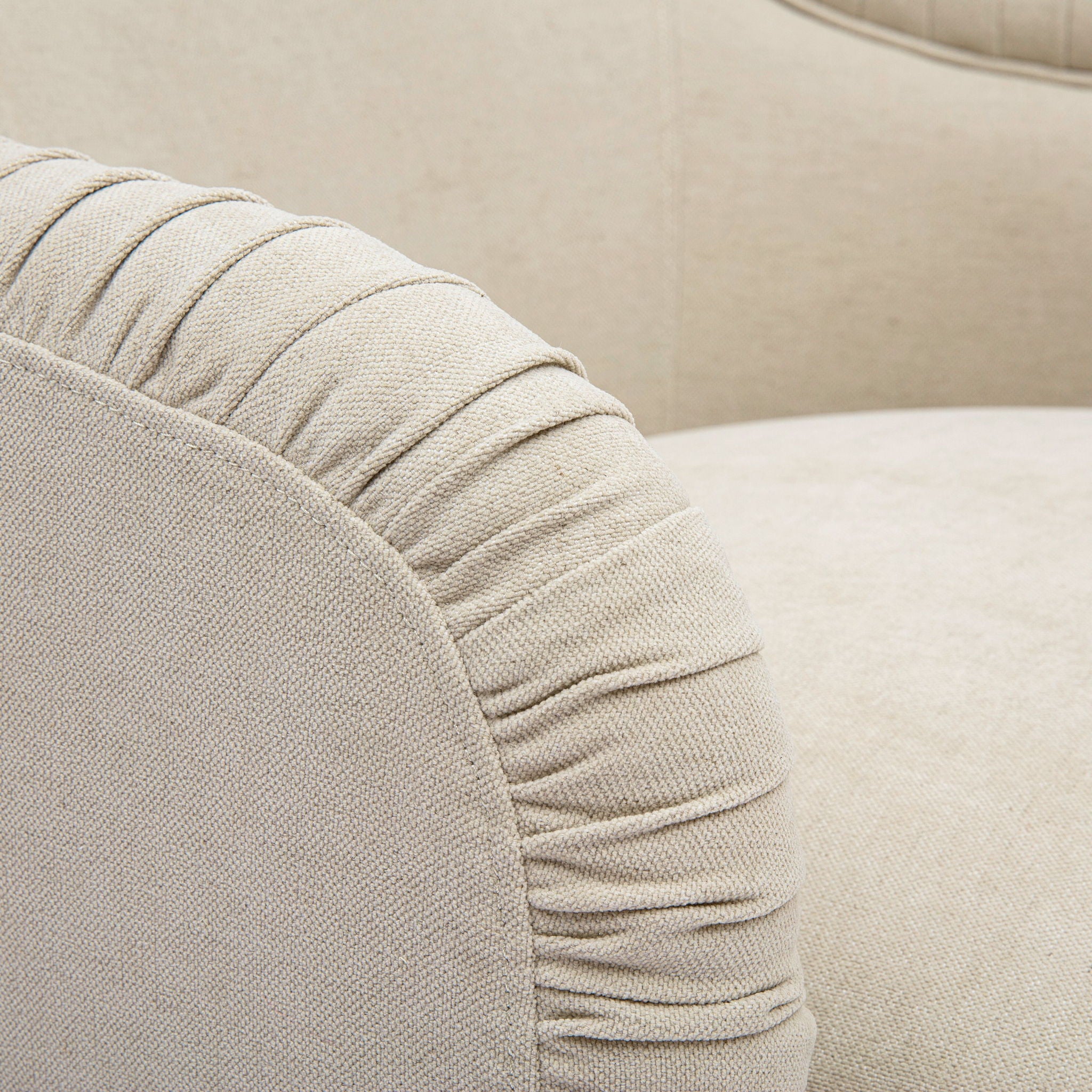 Pamela - Chenille Tassel Lounge Chair - Tan