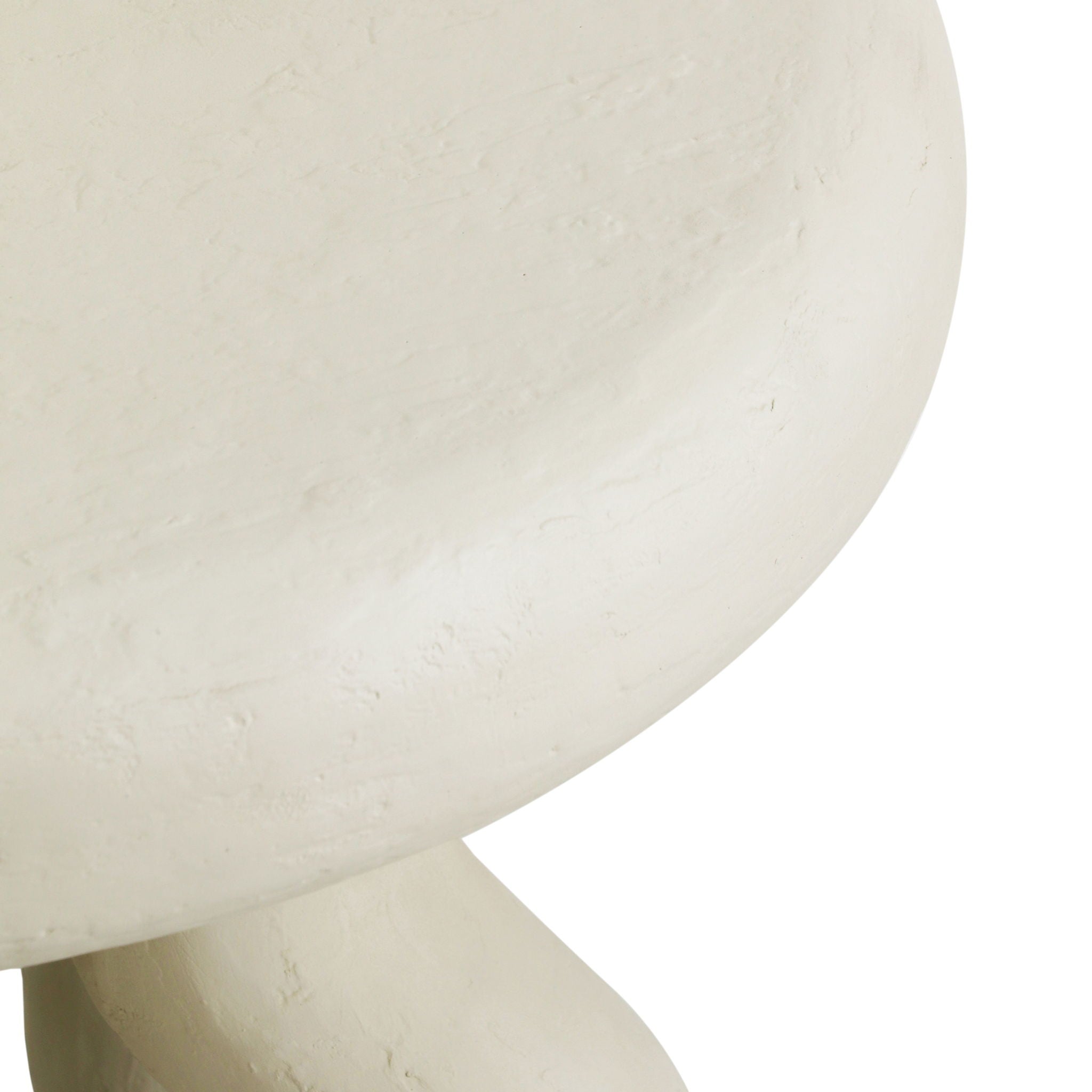 Maddie - Textured Side Table - Cream