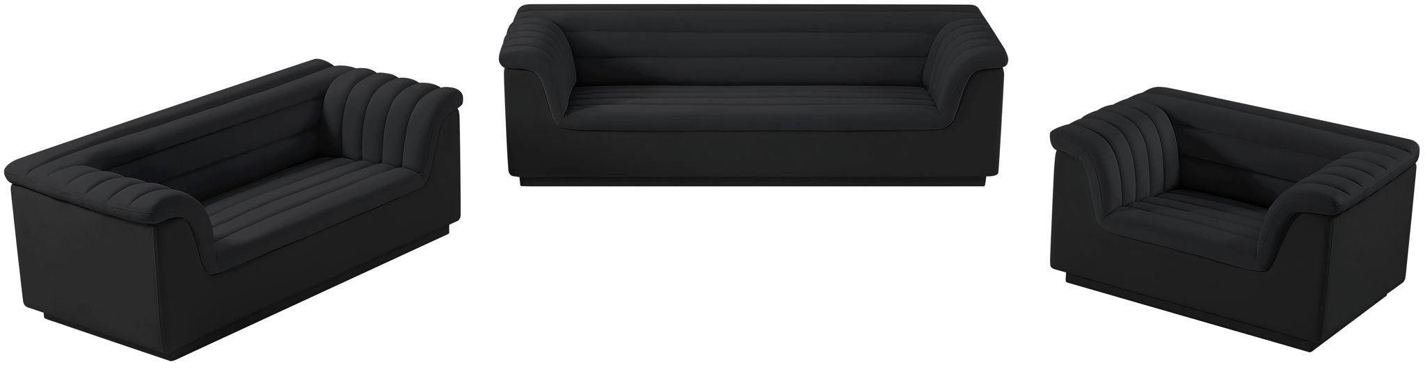 Cascade - Velvet Loveseat