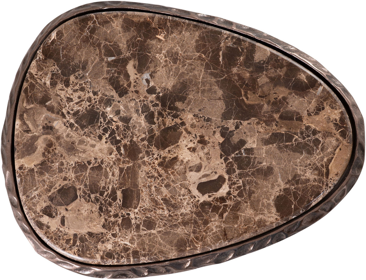 Gild - Aluminum Base And Genuine Marble Top Table