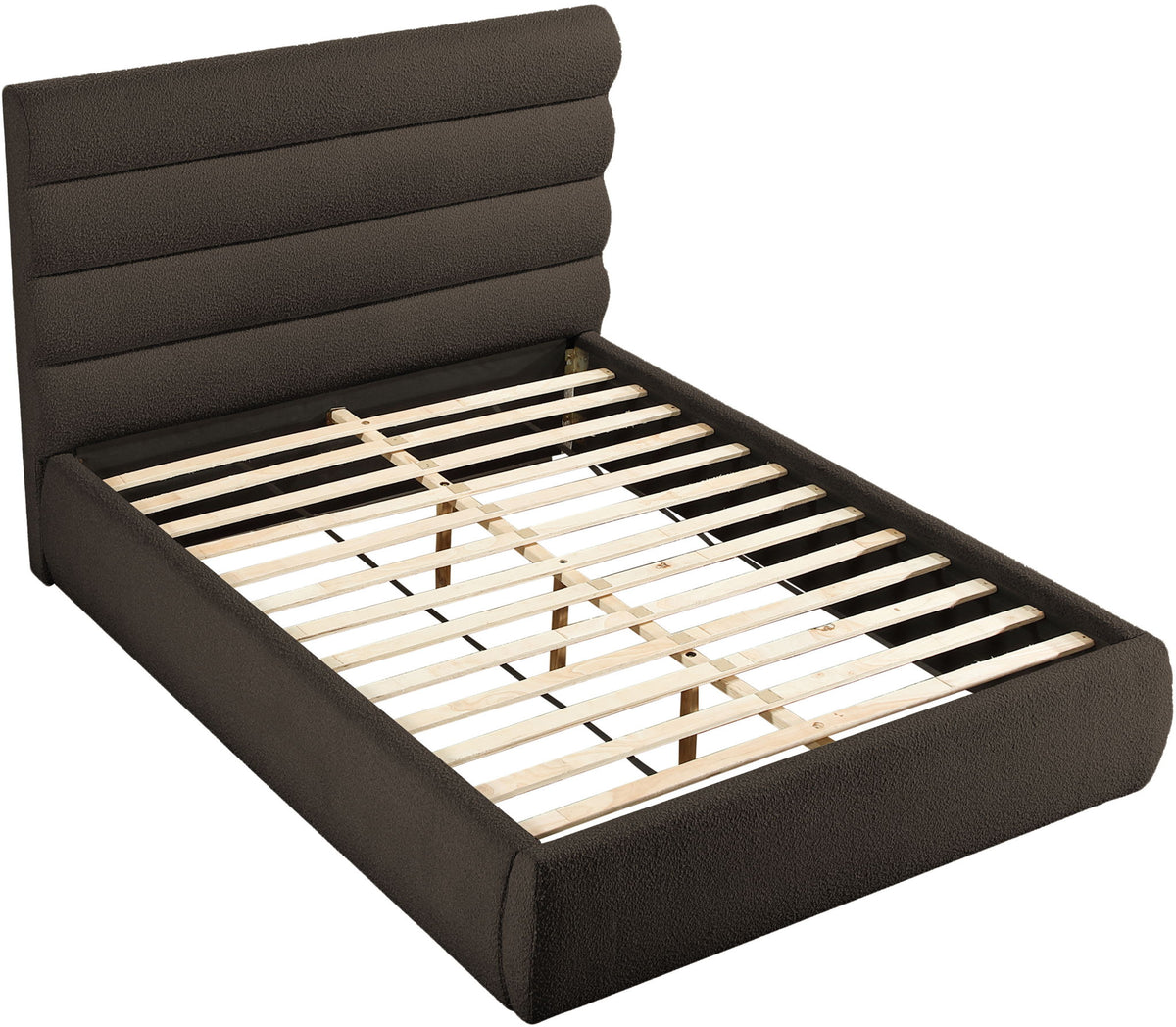 Adam - Boucle Fabric Bed With 52" Headboard