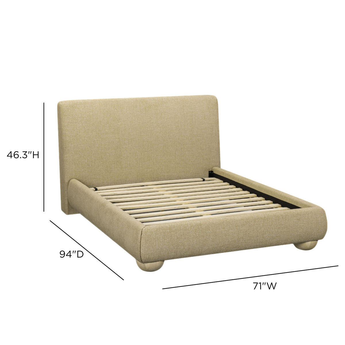 Rayne - Textured Fabric Bed