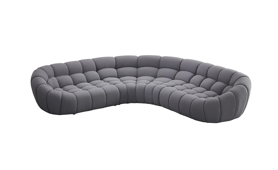 MI-2126B Bubbles Sectional. Grey