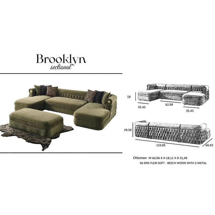 Brooklyn Sectional (Grey)