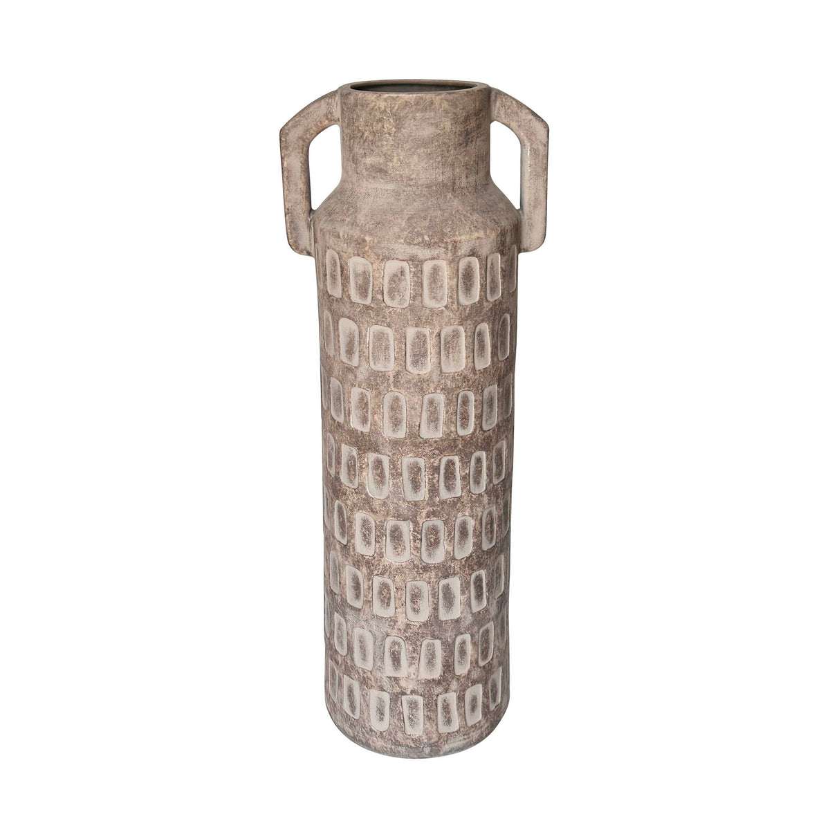 Earthenware - Diode Flower Vase - Light Brown