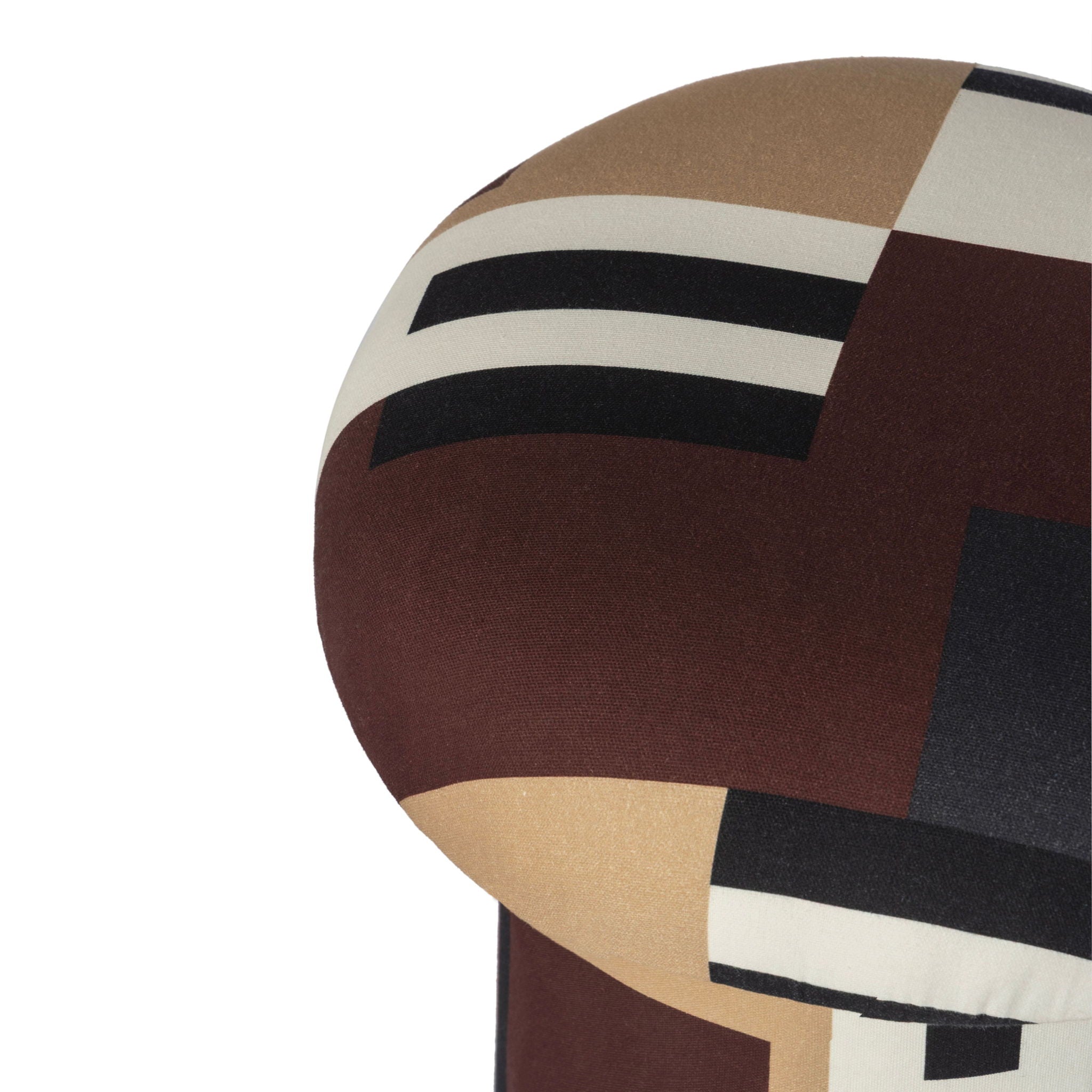 Lucy - Abstract Print Mushroom Stool