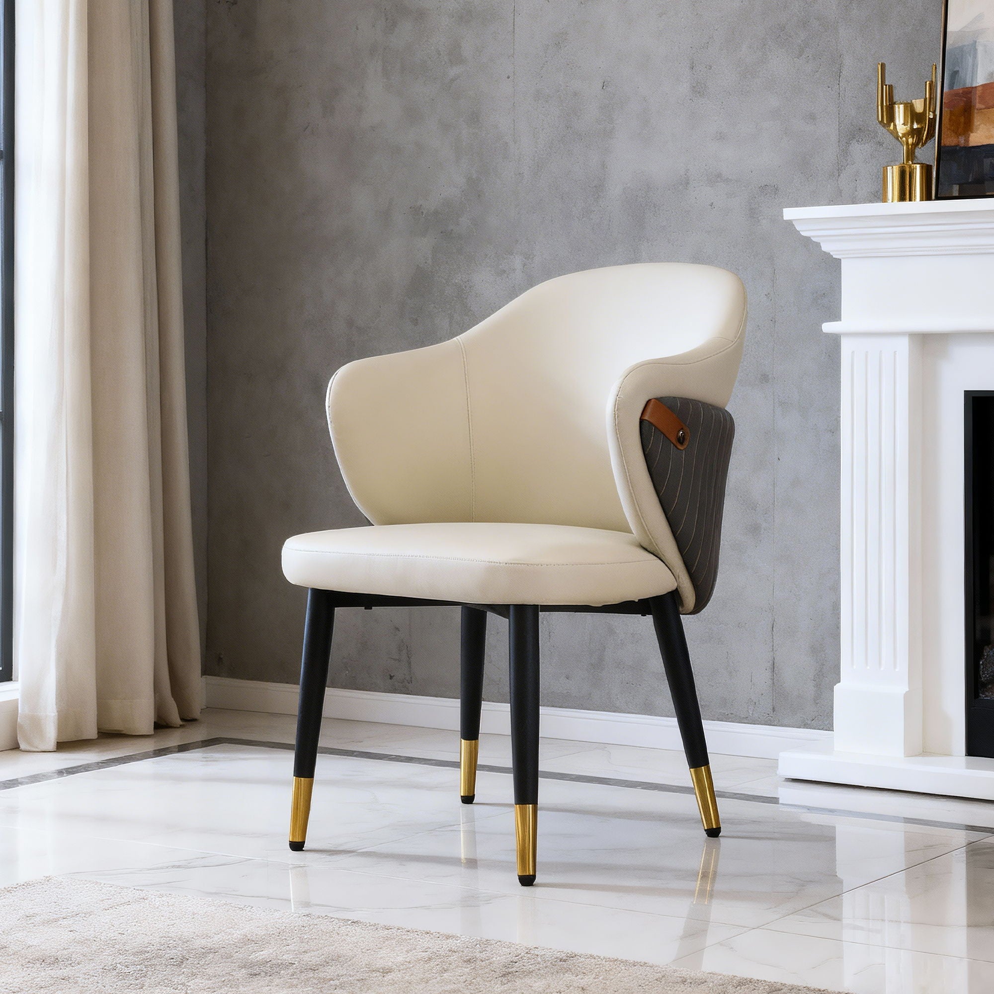 Dining Chairs Ergonomic (Set of 2) - Beige