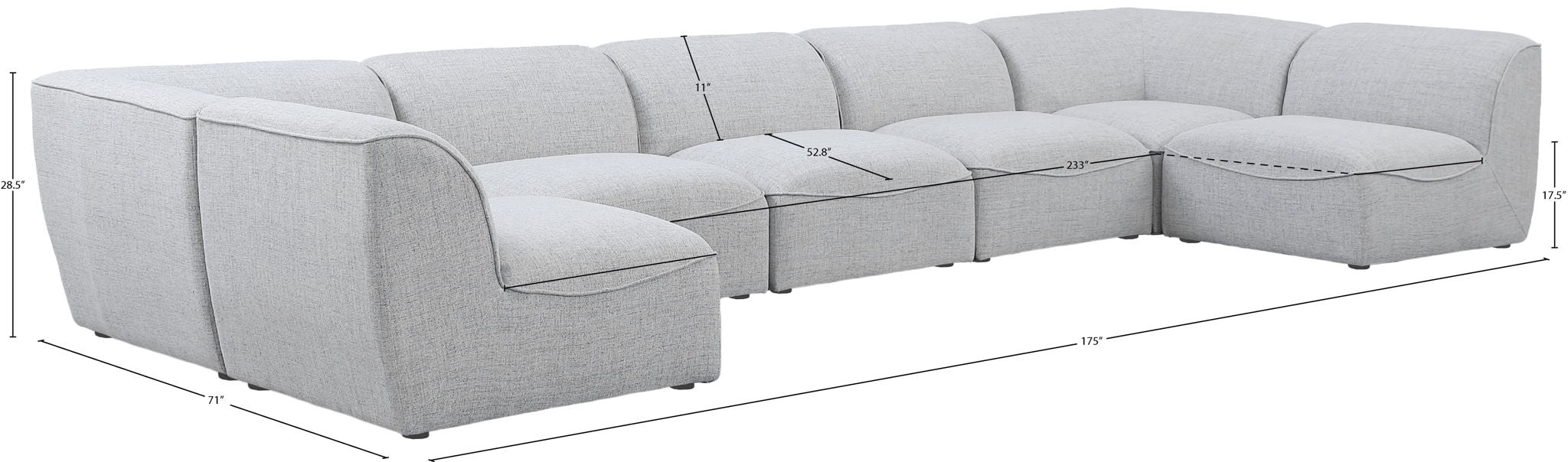 Miramar - 7 Piece Modular Sectional