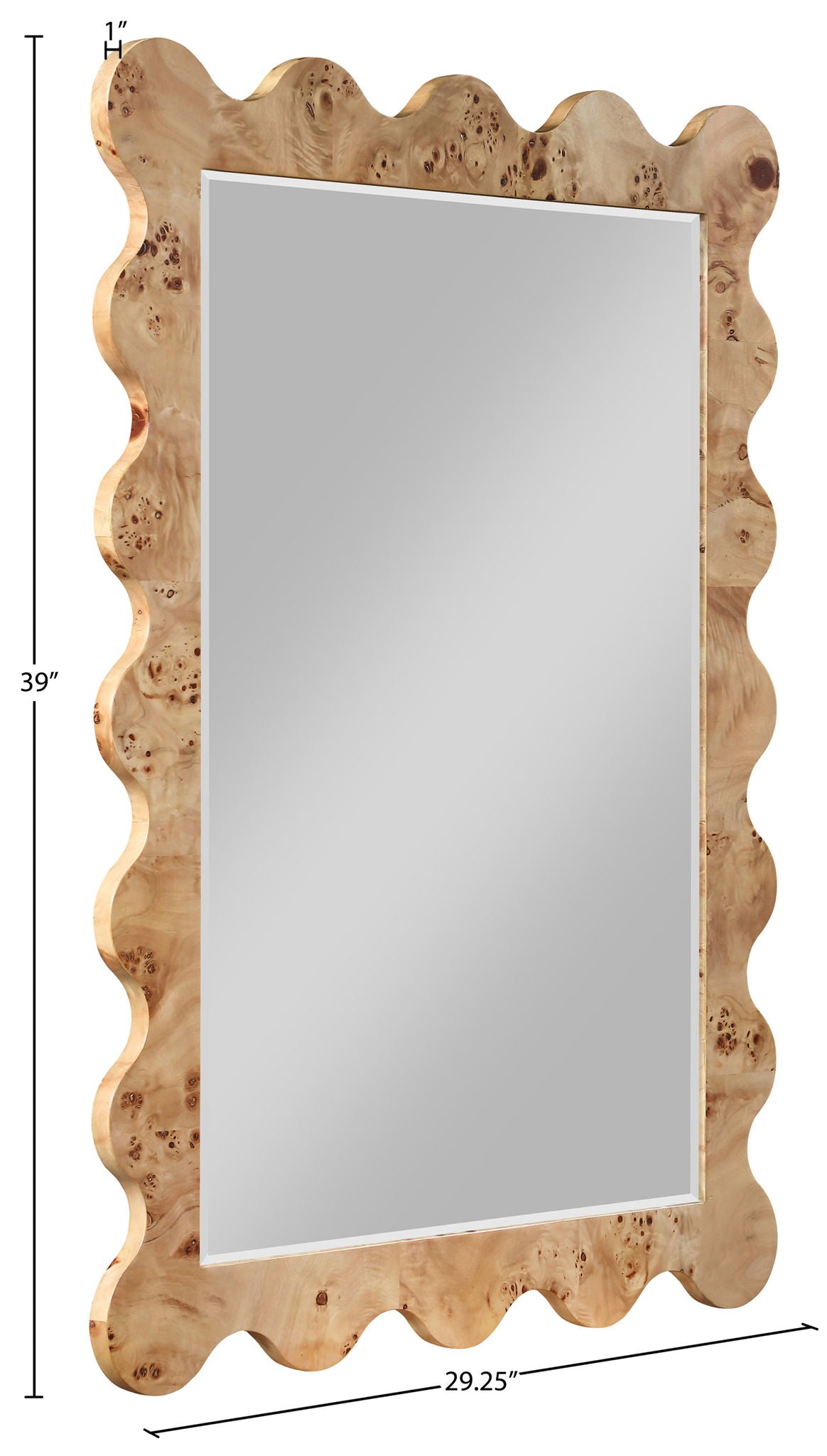 Vassa - Burl Veneer Mirror