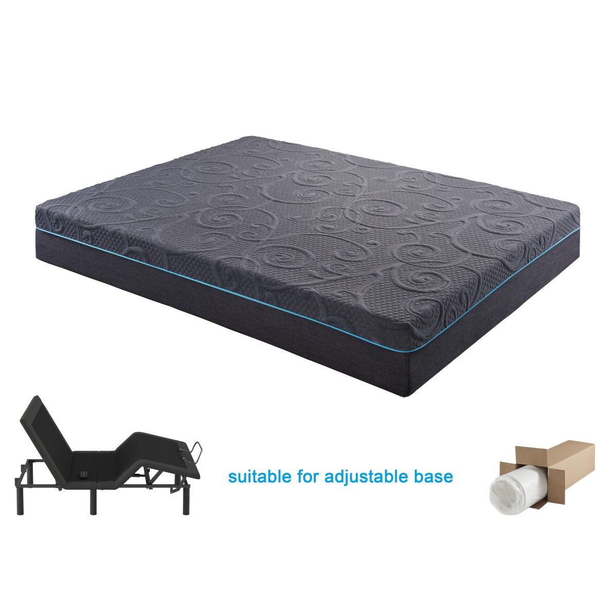 Mira - 8" Gel Infused Memory Foam Hybrid Mattress